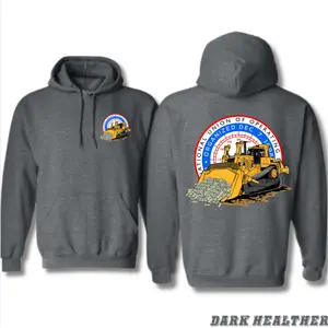 Bulldozer Operator Money Load Hoodie – Heavy Equipment Graphic for Construction Workers – Bold Blue Collar Winter Hoodie for Men and Women