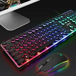 Dragon LED Backlight USB Wired Gaming Keyboard & Mouse Set