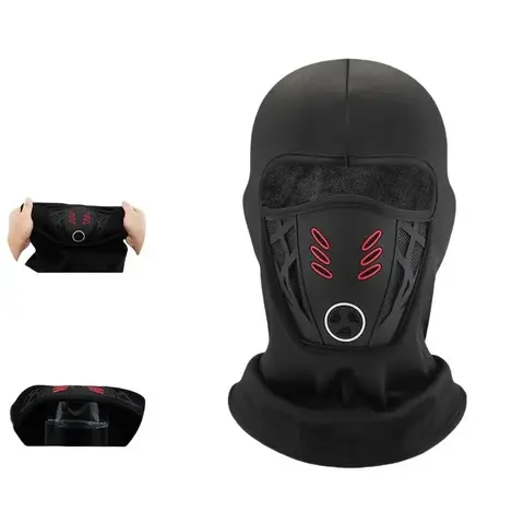 Windproof, Dustproof, Breathable Thermal Balaclava Mask for Men - Winter Warm Full Ski Face Covers & Mask for Skiing, Motorcycle Sports & Outdoor Use (Black), Masks