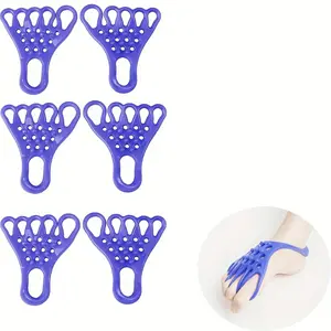 3pcs Blue Toe Stretcher & Foot Muscle Trainer - Soft Support Bands for Flat Feet, Portable Yoga Fitness Aid, Muscle Relaxation, Toe Flexibility, Toe Flexibility Trainer|Portable Foot Support|Soft Tpe Material, Without Battery