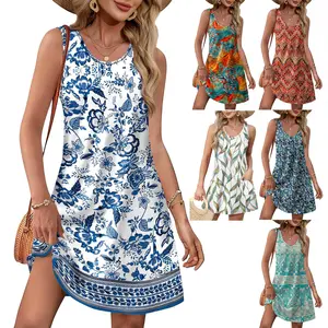 Summer Dresses for Women Casual Sundress Beach Cover Up Swimsuit