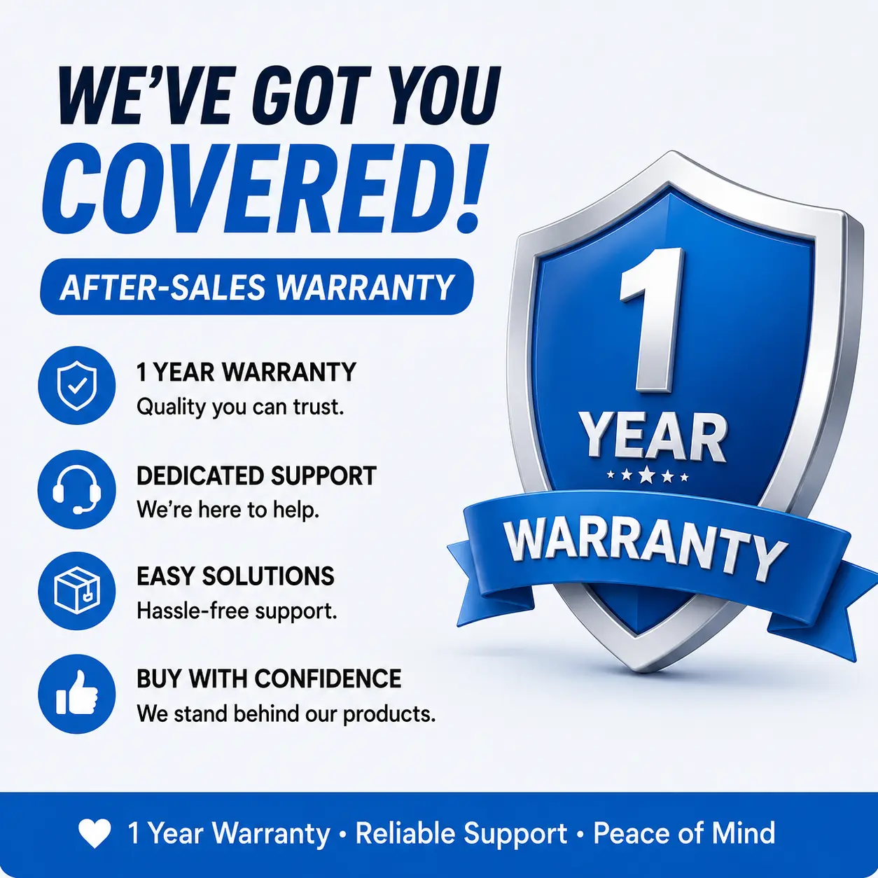 Customer Care Warranty Card – Dedicated After-Sales Assistance, Product Support & Worry-Free Service Protection
