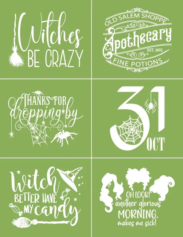 Magnolia Design Co. "Halloween Favorites Minis" Stencil – 8.5x11