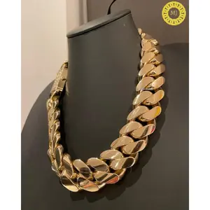 High-Quality Copper Inlaid Moissanite Miami Cuban Chain Heavy-Duty Solid Curb Chain Men'S And Women'S Hip-Hop Chain, Suitable for Daily Wear, Parties, As Halloween, Christmas, Birthday Gifts for Relatives And Friends