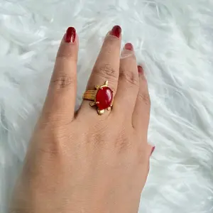 Pure panchadhatu stone kaxuwa ring non tarnish perfect for daily wear