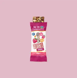 Perfect Bar PB&J Mini Size - PB&J Snack with 5g Protein & 20+ Superfoods - Fridge Fresh & Artificial-Free