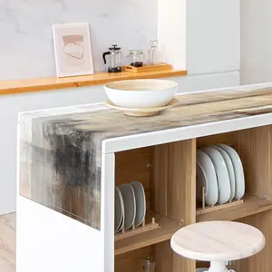 Brown Grey Table Runners Modern Art Farmhouse Style Dresser Scarves Rustic for Party Kitchen Dining Table Coffee Holiday Decor