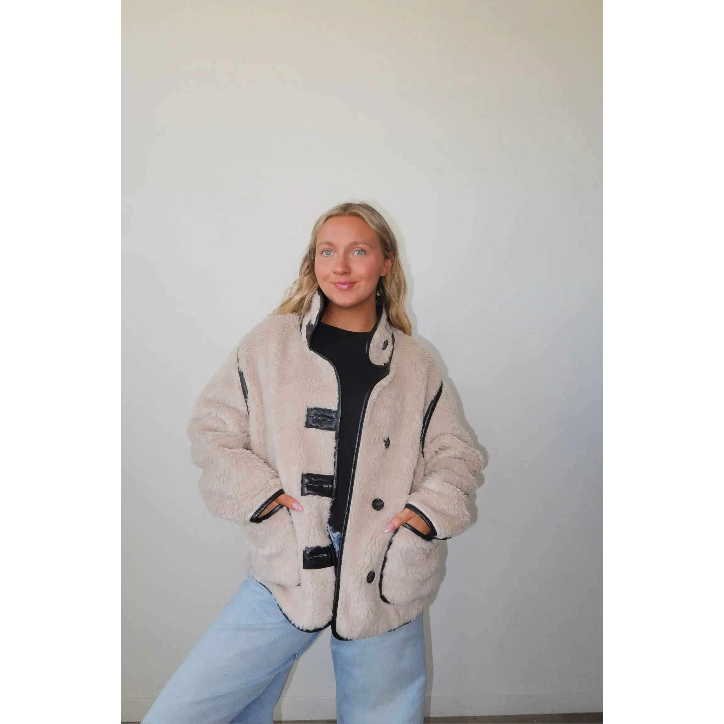 Reversible Faux Shearling Jacket