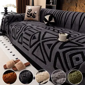 Molai Modern Luxury Sofa Blanket, Full Coverage Cotton Velvet Throw, All-Season Universal, High-Quality Comfortable Couch Cover, Washable Sofa Slipcover