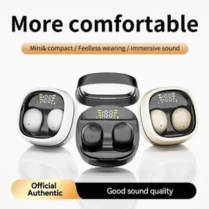 2026 Ultra Mini True Wireless Earbuds with Wireless Charging Case, In-Ear Design with Type-C Interface, Compatible with Smartphones, Wireless Bt Earphones