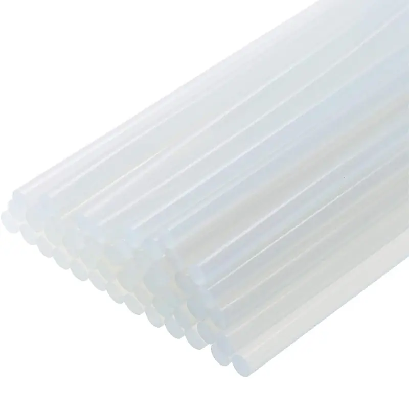 Clear Hot Melt Glue Sticks (6x0.43 in) - All-Temperature Adhesive Tool Compatible, Ideal for DIY Crafts, Available in 10/20/30/50 Count