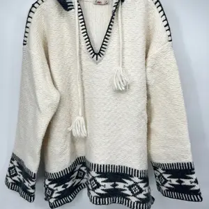 Faherty Doug Feather Merino Woold Blend Hooded Sweater Size M