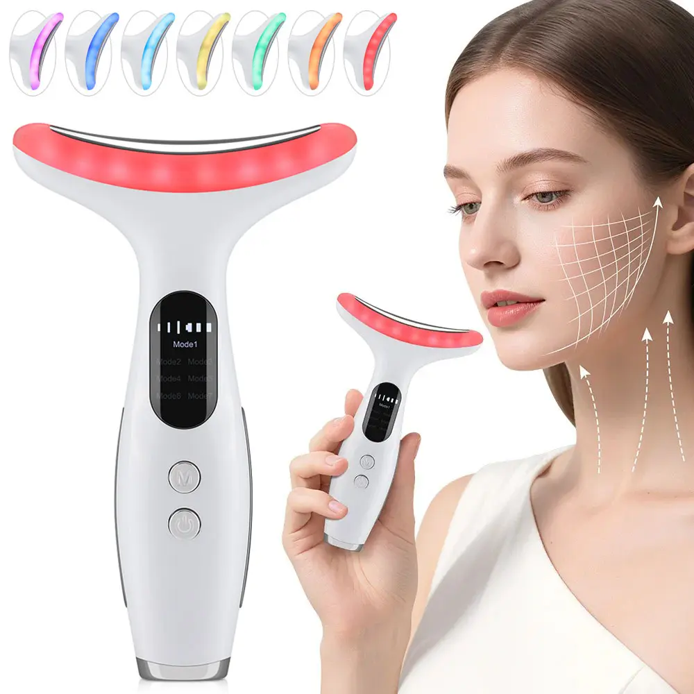 7 Color Neck Beauty Device, Facial Lifting Massager, Heated Vibration Face  Beauty Tool, 7 Modes, 3 Intensity Levels, Reduce Double Chin Skin Care -  TikTok Shop