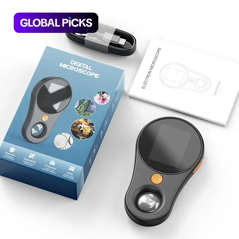 Portable 500X Rechargeable Handheld Digital Microscope, 1080P Micro Focus Lens Electronic Magnifier for Testing, USB Digital Microscope #GLOBAL PICKS