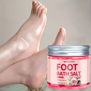 60g rose-scented foot bath salt, rich in various minerals, deeply moisturizes the skin of your feet, gently cleanses, effectively removes dead skin and odor on your feet, allowing your feet to enjoy SpA-like care