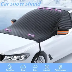 Universal Suv Snow Protector Universal Car Windshield Snow Cover with Magnets Premium Oxford Cloth Frost Protection for Winter