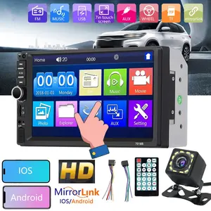 7 Inch Car Mp5 Bluetooth-compatible Host, Wired Phone Screen Mirroring, Rear Camera Auto Switch, Universal Car Stereo, Abs Material