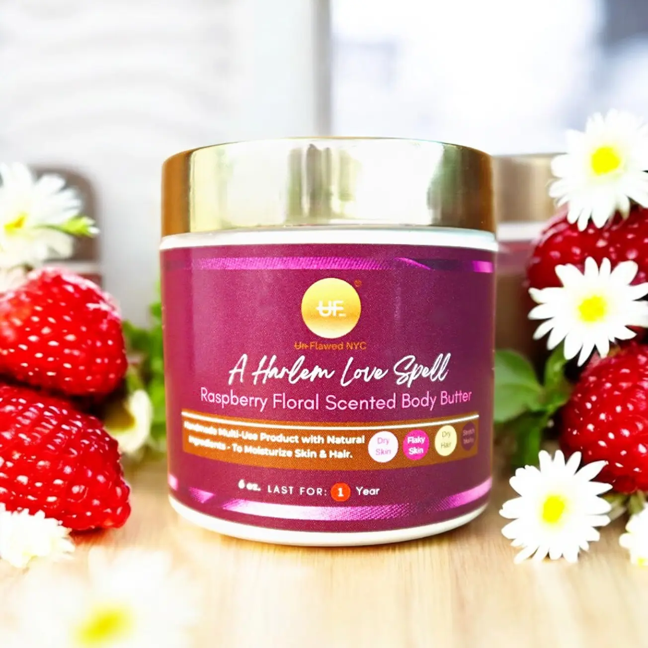 A Harlem Love Spell Raspberry Floral Scented Body Butter new bodybutter balm Moisture Moisturize