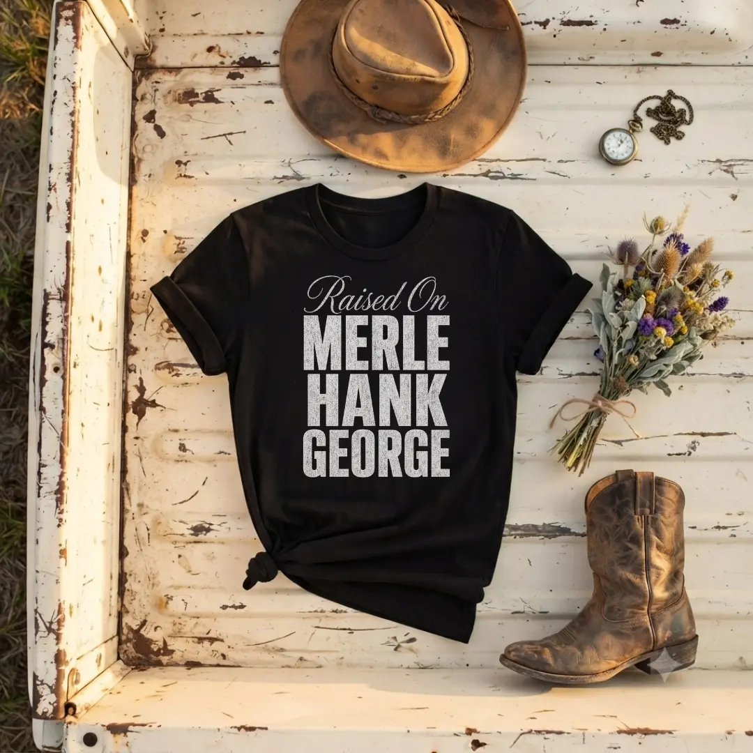 "Merle, Hank, George" Vintage T-Shirt