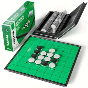 Othello Classic Board Game, Vs Strategy, Portable Magnetic Foldable Travel Game, Christmas & Thanksgiving Fun Gift, Party Supplies