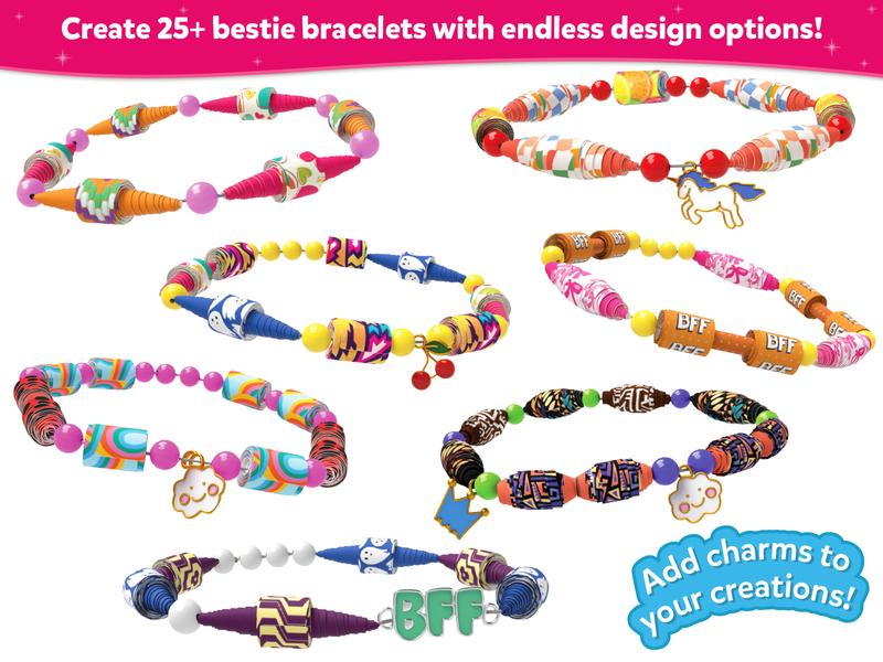 Skillmatics Roll-up Beads - Art & Craft Activity, Jewelry Kit, DIY Craft Kits, Gifts for Kids Ages 6 to 13