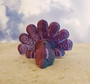 Articulated Peacock Keychain