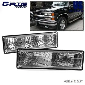 Fit For Chevy Silverado Pickup 1994-1998 Bumper Parking Lights Turn Signal Lamps