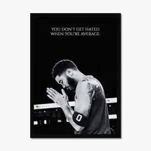 Jayson Tatum Average To Greatness Poster - Motivational Basketball Wall Art - Inspirational Room Decor - Gift for Athletes [UNFRAMED]