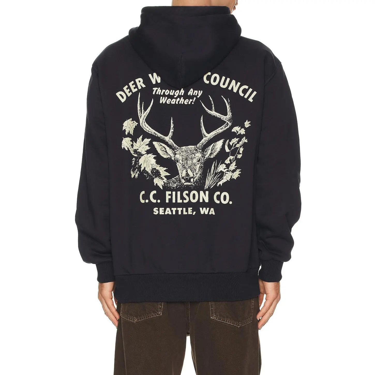 Filson Prospector Graphic Hoodie in Night Sky & Buck