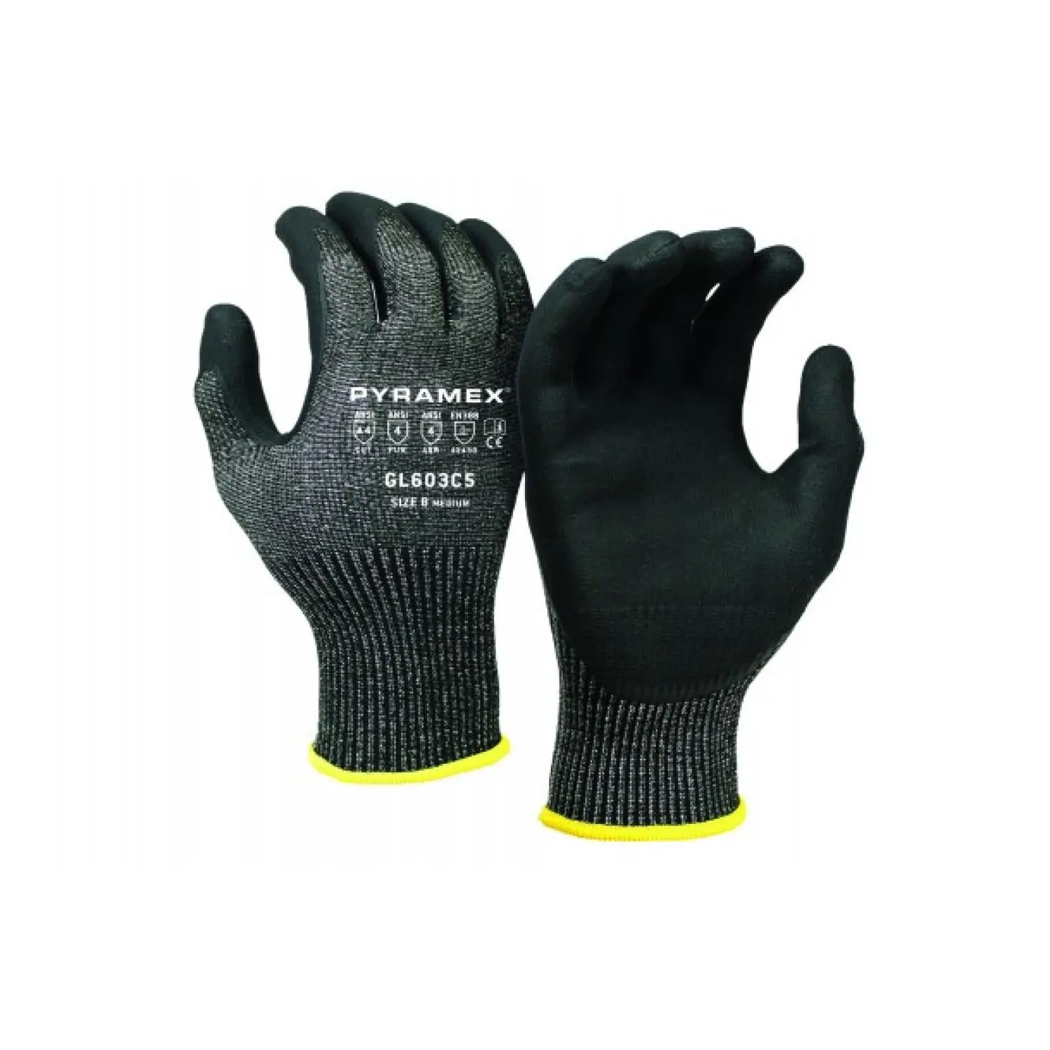 Pyramex GL603C5 Micro-Foam Nitrile Gloves