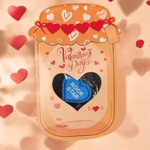 Valentines Day Classroom Set Fidget Clickers Keychains 3D Printed Pack of 10 with Random Card, Heart Design, and Bags
