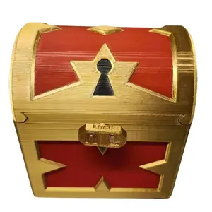 Kingdom Hearts Card Storage Box with Lock - Holds 125 Double-Sleeved Cards - Secure Lid & Hidden Dice Section