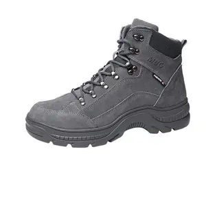 work boot with steel-toe men's boots  comfort and leather suede