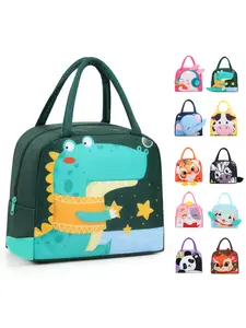 Cartoon aluminum foil lunch bag, new cute lunch bag for elementary school students and children, insulated lunch bag for office workers