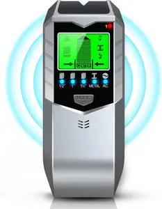 2026 Multi-Functional Intelligent Stud Sensor Electronic Detector Wall Stud Finder Sensor Wall Scanner Edge Center Detect Wood Beam/Metal/AC Live Wires Inside The Wall（Battery not included）