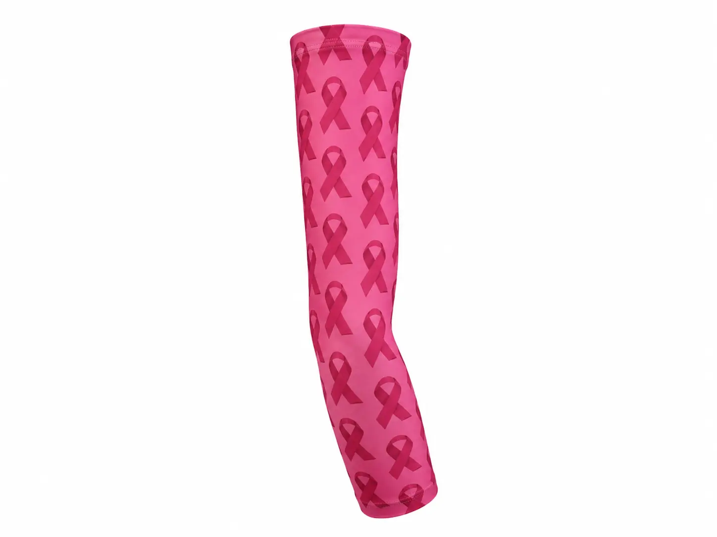 Pink Cancer Awareness Compression Arm Sleeve - Youth & Adult Sizes, UV Protection, for Sports, Baseball