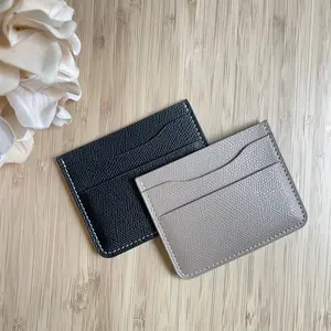 Card holder fine leather with dust bag