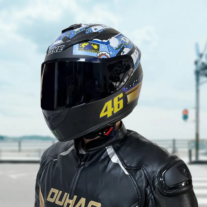 Knight Series Bluetooth Full Face Motorcycle Helmet For Men Women Winter Riding Electric Vehicle Four Seasons Protection Anti Glare Visor