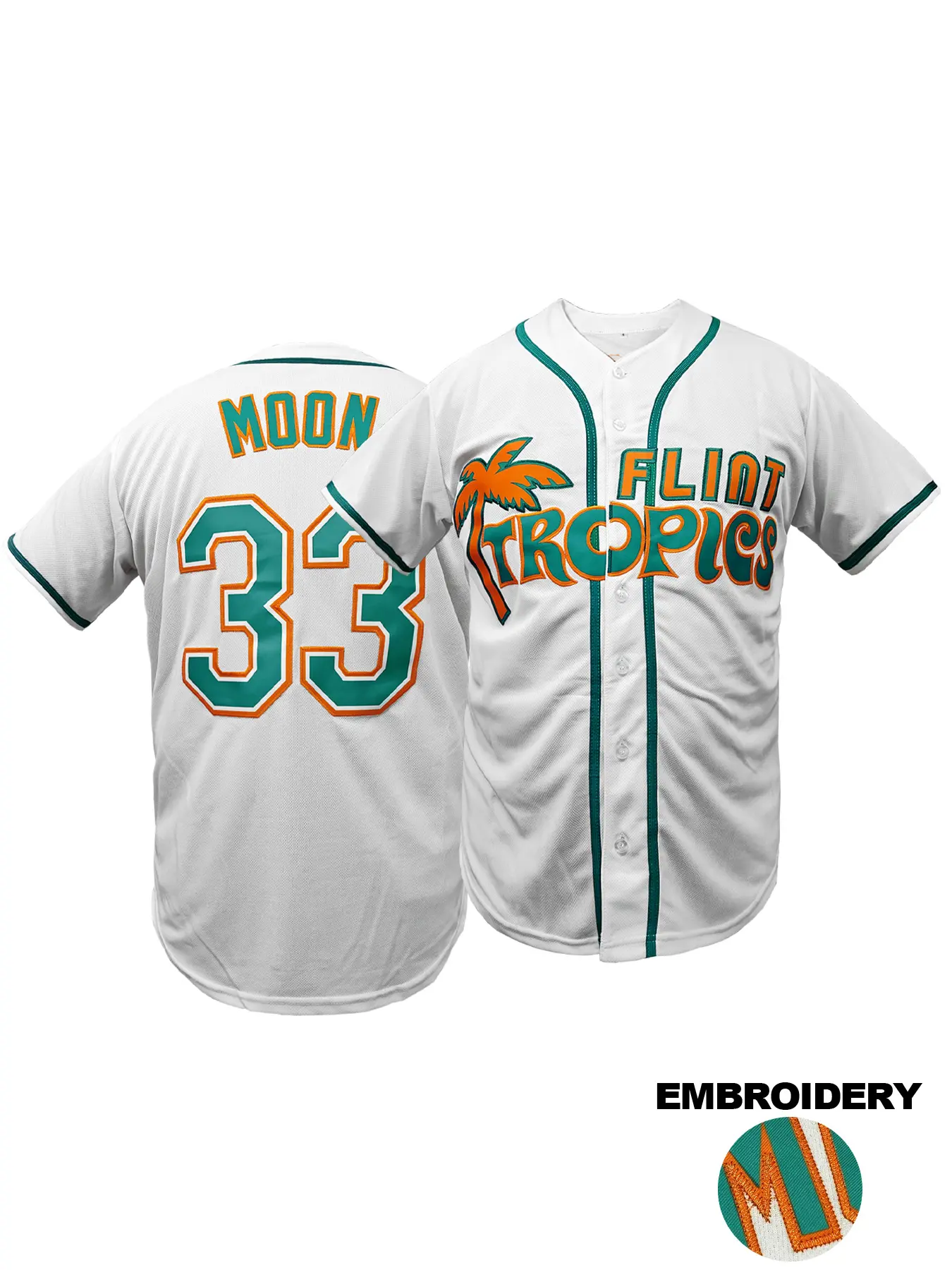 90s Outfit for Men and Women,Tropics #33 Unisex Hip Hop Clothes,Casual Jersey,Embroidered Baseball Jersey Shirts for Party Baseball Gift, Stylish Jersey