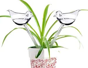 2 Pcs Self Watering Globes, Bird Shape Glass Plant Watering Bulbs for Indoor and Outdoor Potted Plants, Automatic Waterer for Home Garden Vacation Plant Care 2 pack