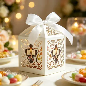 Bible Cross Laser Cut Candy Box, Baptism/communion/christian Wedding/birthday/party Gift Packaging, Elegant Religious Favor Box, Themed Gift Box