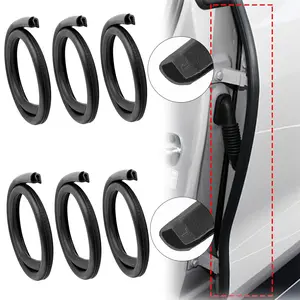 Car Door Seal Strip - 2PCS B-Pillar Sealing Strip, Automotive Rubber Frame with Buckle EPDM Gasket Weather Stripping for Soundproofing, Dustproof Noise Reduction Edge Trim, Silent | Universal for Cars, Trucks, SUVs, RVs