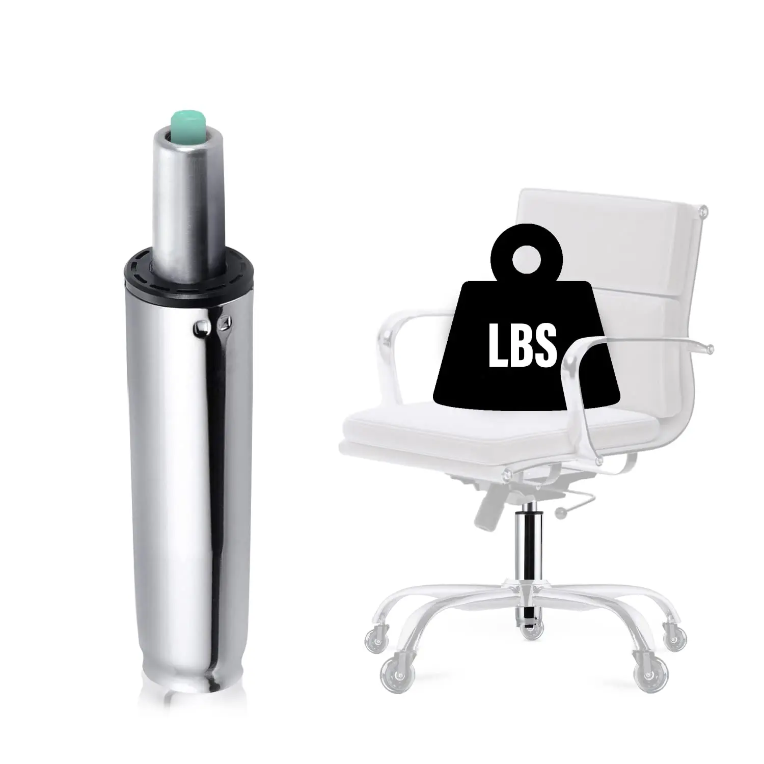 Gas Lift Cylinder Replacement, 4'' Travel Length, Hydraulic Pneumatic Shock Piston Heavy Duty (450 lbs) Universal Size Fits Most Office Chairs,Class 4 summerwins