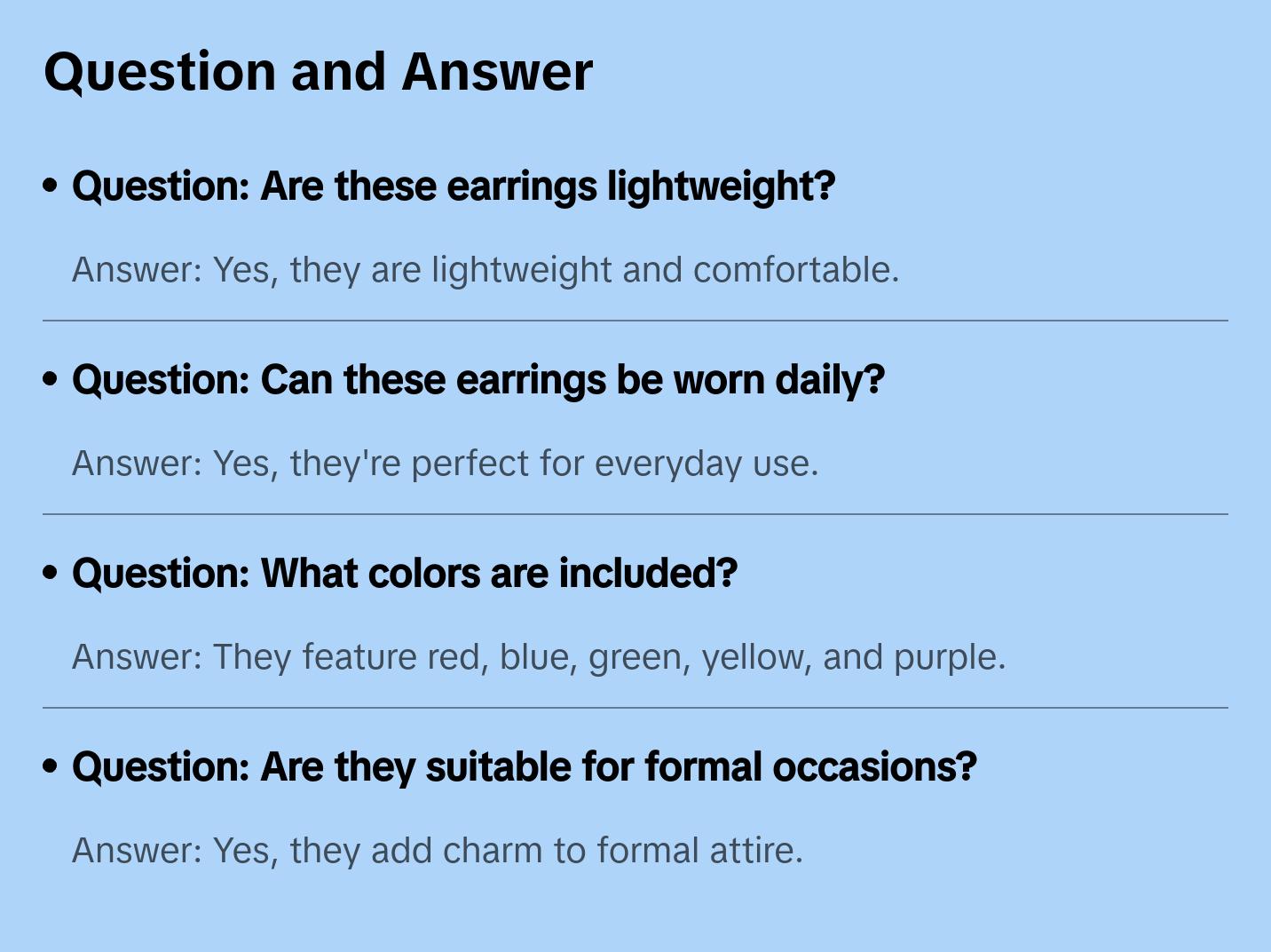 Multi-Color Beads Fashion Earrings