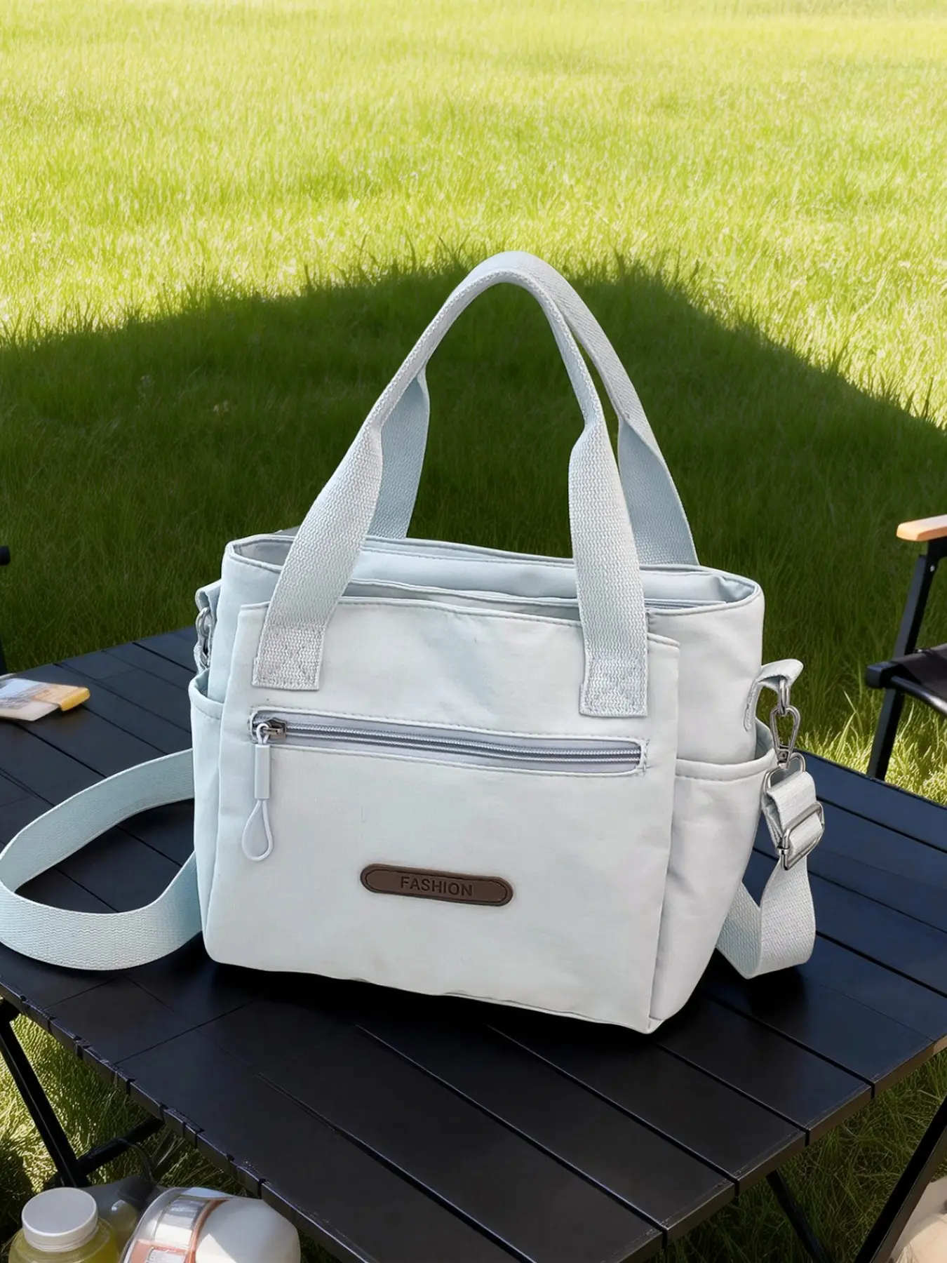 Lightweight Nylon Handbag, Unisex Multi-Layer Design, Detachable Shoulder Strap, Ideal for Travel and Daily Use, Versatile Crossbody Bag, Fashionable Crossbody Bag
