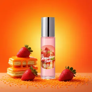 Sweet Strawberry Lady Perfume - Alcohol-Free Fragrance Oil for Women, Long-Lasting Fresh & Natural Scent, Sweet & Elegant Aroma with Strawberry, Candy, Lemon, Vanilla