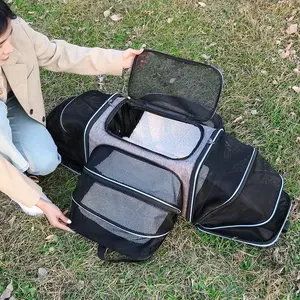 Expandable Cat Backpack Carrier | Airline Approved Pet Travel Bag | Breathable & Foldable for Dogs & Cats