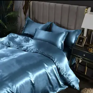 Indulge in Luxe Comfort: Rayon-Satin Bedding Set