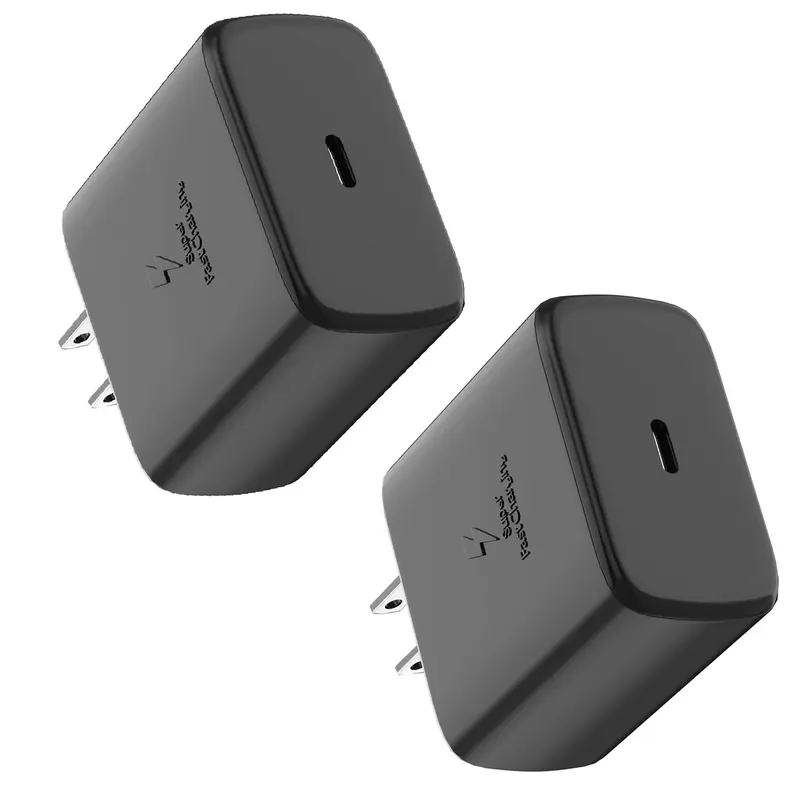 Durable USB C 45W PD Super Fast Smartphone Charger Set, Portable Type C Wall Adapter Quick Charging Block for Samsung Galaxy S25 Ultra/S25/S25+/S24 Ultra/S24/S24+/S23/S23 Ultra/S23+/S22 Ultra/S22+/S22/Z Fold, Tablet, Cellphone, Devices-2 Pack