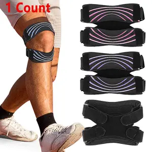 1 Pack Adjustable Neoprene Patellar Tendon Support Strap, Knee Brace Band for Running Sports, Jumper's Knee, Knee Compression Wrap